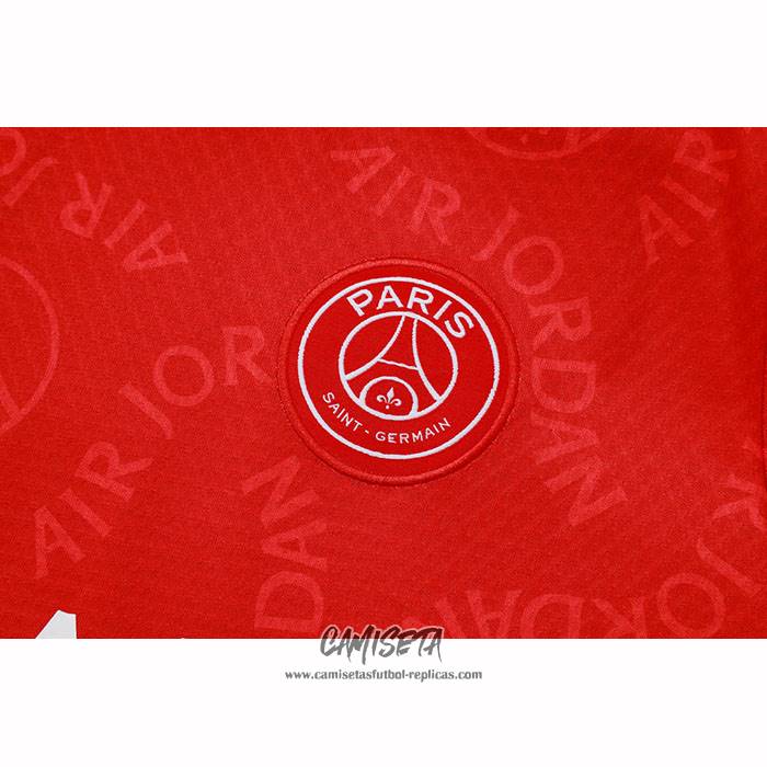 Chandal del Paris Saint-Germain Jordan 2024-2025 Manga Corta Rojo - Pantalon Corto
